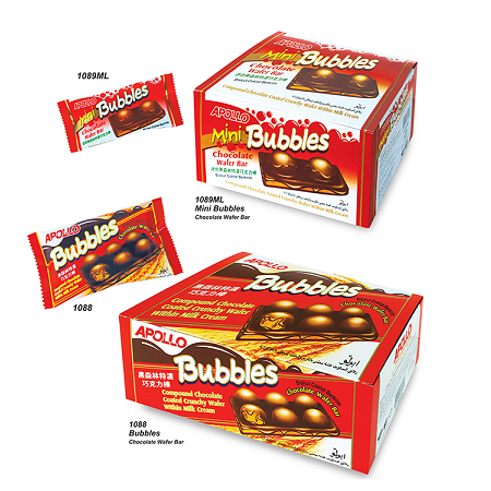 Bubbles Chocolate Wafer Bar
